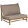 Beliani Gartenstuhl 102 x 85 x 74 cm Braun/Beige