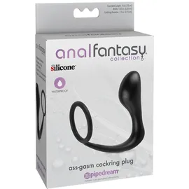 analfantasy collection Ass-Gasm Cockring Plug, 10,5 cm, schwarz