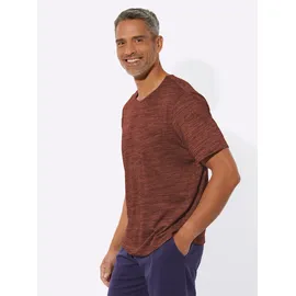 Sieh an! Schlafanzug-Shirt Kurzarm Braun 52/54