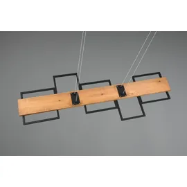 Trio LED-PL Harper 42W 3000K Holz sw matt | Schwarz