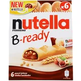 nutella B-ready – Knusprige Waffel mit cremiger Füllungund Weizencrisps – Außen knusprig, innen cremig – Leckerer Snack für unterwegs und zwischendurch – 1 Packung mit 6 Stück (132 g)