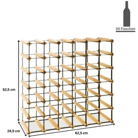 Proregal Weinregal 52,5 x 62,5 x 24,5 cm Natur