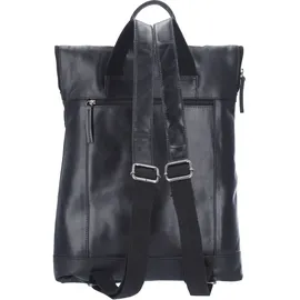 The Skandinavian Brand Leder Freizeit Rucksack Schwarz