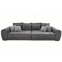 luma-home schönes für dein zuhause luma-home Big-Sofa, Grau Textil, 4-Sitzer, Füllung: Taschenfederkern, einzeln stellbar,Rechteckig, 306x86x134 cm Wohnzimmer, Sofas / Couches, Sofas, Bigsofas