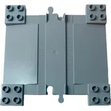 LEGO® DUPLO® Eisenbahn Bahnübergang Schiene Hellgrau NEU! Menge 5x