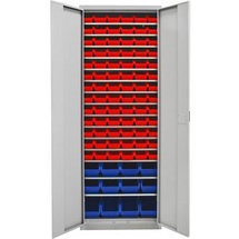 ADB Stahlschrank 40833 lichtgrau 71,0 x 30,0 x 195,0 cm, aufgebaut