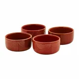 Maxwell & Williams HY0102 Auflaufformen-Set 4 tlg. rund – Serie Arc – Ø 8,5 x cm Terracotta – Keramik in Geschenkbox