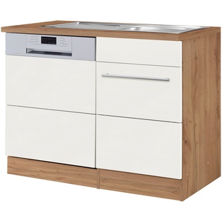 kochstation Spülenschrank »KS-Wien«, Breite 110 cm, inkl. Möbelfront für teilintegrierbaren Geschirrspüler