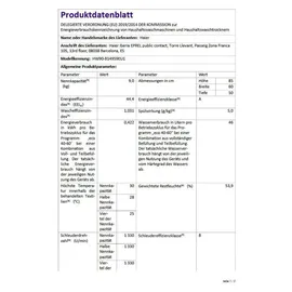 Haier HW90-B14959EU1 I-PRO SERIE 5 Waschmaschine (9 kg, 1400 U/min)