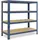 shelfplaza HOME 115x60x23 cm Schwerlastregal in blau mit 4 Böden und 175 kg Traglast pro Boden