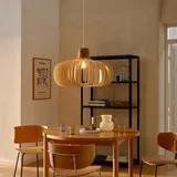 Nordlux Hazo 1-flg. 65,5 cm skandinavisch Holz braun