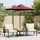 vidaXL Balkonschirm 225 x 225 cm Weinrot