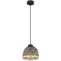 GLOBO Bambus 1-flg. 20 cm rund schwarz matt