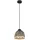 GLOBO Bambus 1-flg. 20 cm rund schwarz matt