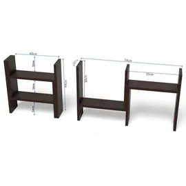 matkam Küchenregal 40 x 44 x 12 cm Wenge