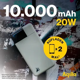 aqiila Powerbird B10 Powerbank 10000 mAh Moosgrün