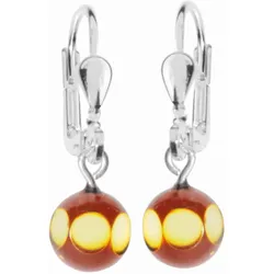 Paar Ohrhänger OSTSEE-SCHMUCK "Ostsee-Schmuck Ohrhänger Klassisch 6 mm Ohrhänger Klassisch 6 mm", weiß, Ohrringe, Damen, 24 x 6mm, Silber 925 (Sterlingsilber)