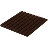 KLEINE WOLKE Badematte Cord Braun 60 x 60 cm