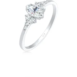 Verlobungsring »Kristalle Marquise Design 925 Silber«, 56355410-52 Silber + weiß