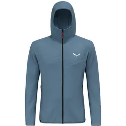 Salewa Kapuzenjacke Puez Waffle Hybrid Polarlite (weich, schnelltrocknend) blau Herren