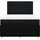 vidaXL Boxspringbett mit Matratze Schwarz 140x200 cm Stoff