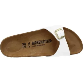 Birkenstock Madrid Birko-Flor Lack schmal patent white 41