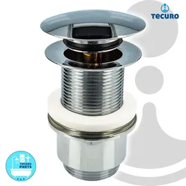 tecuro Pop Up Ablaufgarnitur Hochglanzverchromt 1 1/4 Zoll