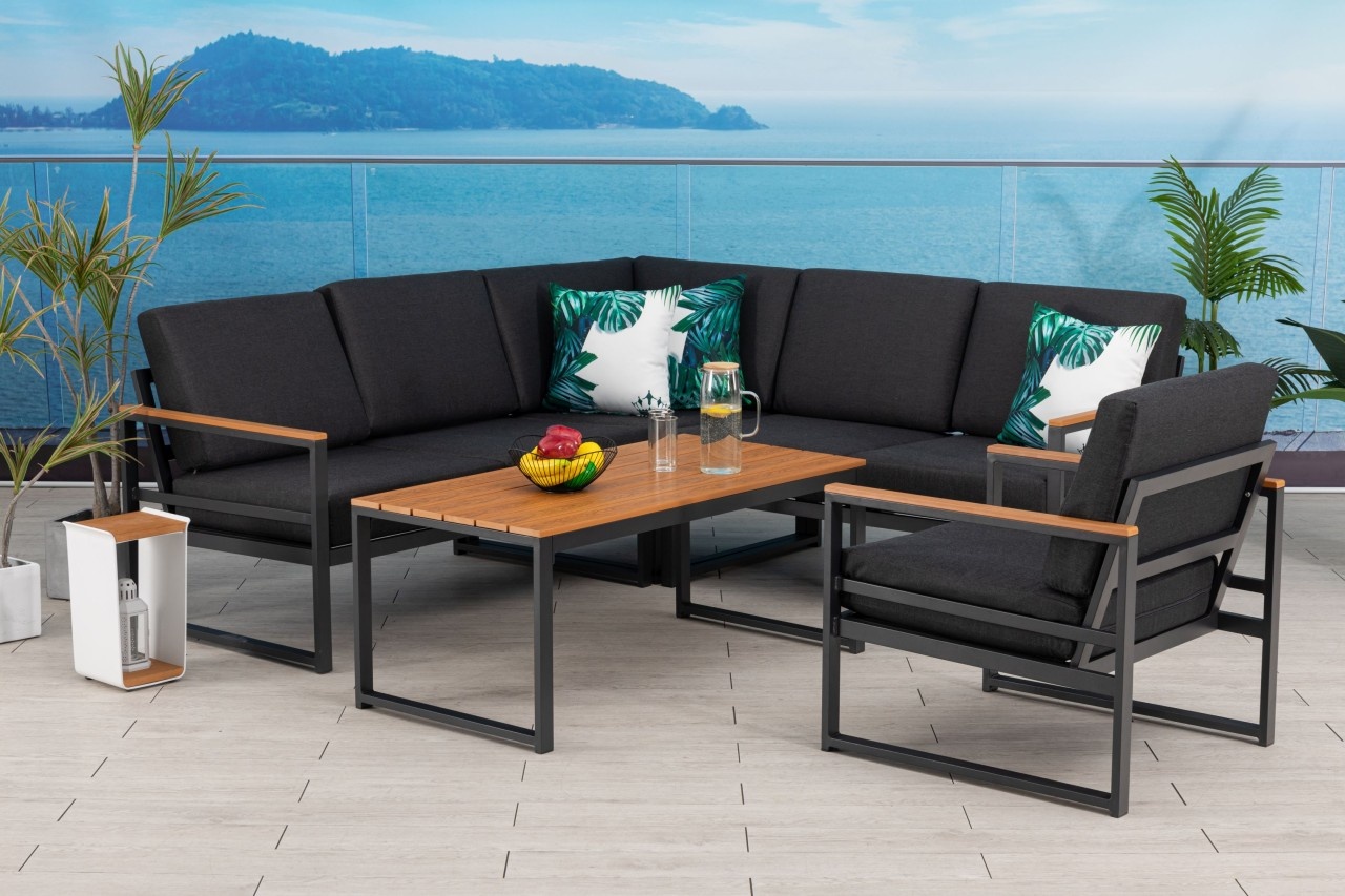 Gardissimo KOBE Alu Ecklounge Nonwood Gartenmöbel Set Sitzgruppe