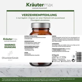 kräutermax – naturheilmittel seit 1890 Olivenblatt Extrakt Kapseln 60 St