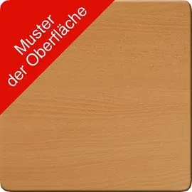 Gürkan Mehrzwecktisch buche rechteckig, Vierkantrohr schwarz, 200,0 x 80,0 x 75,0 cm