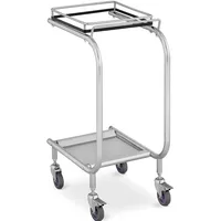 Uniprodo Müllsackständer - Silbern - Rollen: 4 (mit 2 Bremsen)