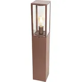 QAZQA Industrielle stehende Außenlampe rostbraun 80 cm IP44 - Charlois