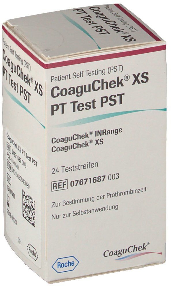 2 x 24 teststreifen coaguchek xs pt test