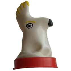 Scherzkondom «Kakadu»: Handbemaltes Design, tropischer Spaß (1 Stück) 1 St