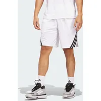 Adidas Legends 3-Streifen Basketball Shorts WEISS|SCHWARZ S