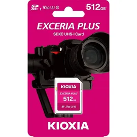 KIOXIA Exceria Plus MicroSDXC 512GB UHS-I V30 Clase 10 + Adaptador SD