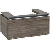 Villeroy & Boch Legato Waschtischunterschrank B67800RK 80x38x50cm, Waschtisch mittig, Stone Oak