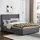 Juskys Polsterbett Savona 140 x 200 cm Dunkelgrau mit Matratze H3