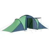 vidaXL Campingzelt 6 Personen Blau und Grün