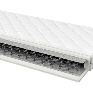 SLEEPTEX Federkernmatratze, Weiß, - 90x200 cm,