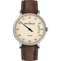 Meistersinger Klassik Vintago Sonderangebot VT903 - elfenbein,braun - 38mm