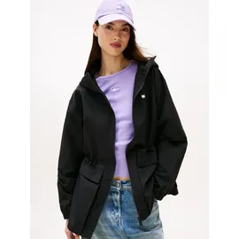 Tommy Hilfiger Tommy Jeans Windbreaker TJW MIDI HOODED WINDBREAKER schwarz L (40)