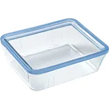 Pyrex Pure Glass 5424006 Rechteckiger luftdichter Behälter mit Deckel, 24 x 19 x 8 cm, 2,6 l, transparent, Standard