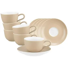 SELTMANN WEIDEN Espressotasse mit Untertasse 0,09 l Beige 6 St.