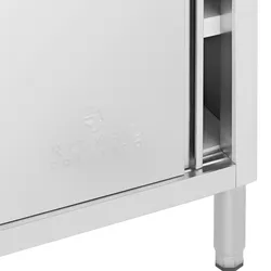 Royal Catering Edelstahl-Arbeitsschrank - PREMIUM - 100 x 50 cm - 330 kg -