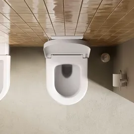 Duravit Balcoon Wand-WC mit WC-Sitz Weiß Seidenmatt