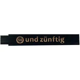 Heka Zollstock 50 und zünftig 2 m, schwarz