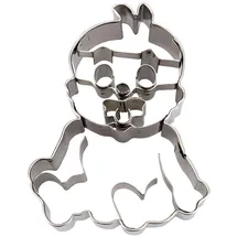 Städter Ausstechform, Edelstahl, Silber, 5 cm