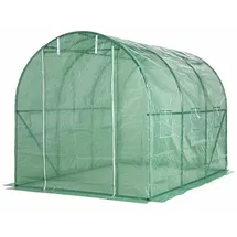 POWERTEC Garden Foliengewächshaus Alu Grün 300x200x200 cm