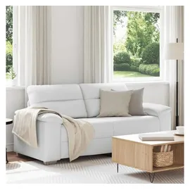vidaXL Couch Kunstleder 2-Sitzer Weiß